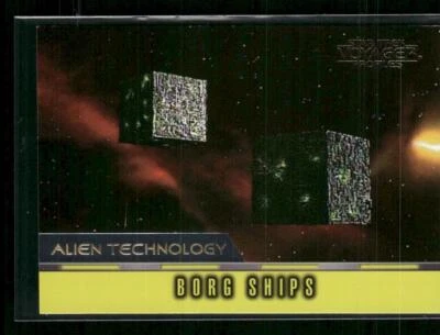 1998 SkyBox Star Trek Voyager Profiles #AT-3 Borg Ships Alien Technology - Image 1 of 2