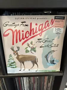 Sufjan Stevens Michigan Exclusive Limited Peach Colored Vinyl 2XLP 1k New Sealed - Picture 1 of 2