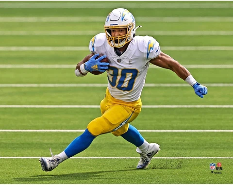Austin Ekeler Los Angeles Chargers Unsigned Running Photograph Cover