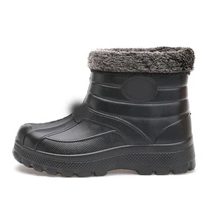 Men Snow Boot EVA Waterproof Warm For fishing hiking Winter Flannel Shoes Gift - Picture 1 of 7