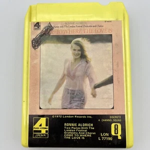 Ronnie Aldrich - Where Love Is - Restored Quad 8 Track Tape - New Pad & Splice - Foto 1 di 7