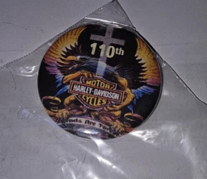 Vintage 1990er Harley Davidson Pinback Button #213 - Bild 1 von 1