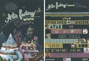 BLEXBOLEX ATAK KEROZEN CAPTAIN CAVERN ART'S FACTORY WINTER SHOW 2007 INVITATION - Picture 1 of 1