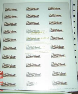 Central Park Winter Mailing Labels Christmas HOLIDAY 90 CT Geographics  - Picture 1 of 1