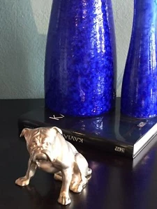 Fábrica de porcelana REICHENBACH Gräfenthal bulldog inglés plata porcelana  - Imagen 1 de 6