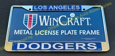 OFFICIAL ✅ MLB LOS ANGELES DODGERS  LICENSE PLATE Glitter GIRLS Best GIFT - Image 1 of 4