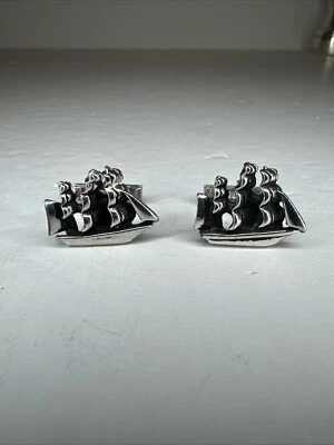 Gemelos Swank de colección cortapelos náuticos barco vela tema Foto 1 de 4