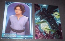 BOBA FETT vintage 1996 Topps STAR WARS Finest Chromium PROMO card SWF1
