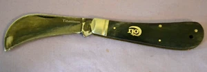 Vintage Colt CT472 Hawkbill 3" Klinge Titan beschichtet Knochengriff Klappmesser - Bild 1 von 8