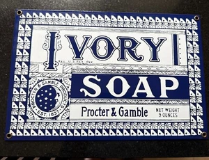 Ande Rooney Ltd Reproduction Ivory Soap Procter & Gamble Porcelain Enamel Sign - Picture 1 of 1