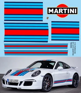 1/10 Decals per  Porsche 911 GT3 Martini  R/C TB Decal TBD889 - Imagen 1 de 1