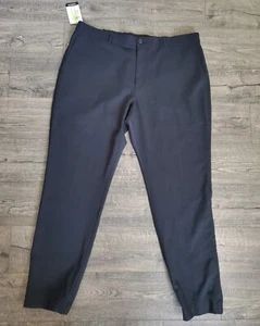 Savane Men's STRETCH FABRIC Hybrid Jogger Dress Pants Black L x 32 Tapered Fit - Picture 1 of 10