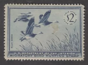 US Sc#RW22 M/NH/VF stain on front - Picture 1 of 2