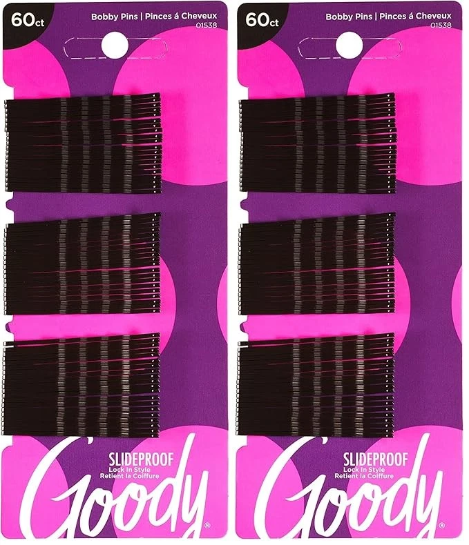 Goody Styling Essentials Bobby Pins  Black  2 Inches  60 Count (Pack of 2) - Image 1 of 1
