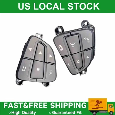 Car Steering Wheel Switch Button L+R Side For Benz W231 W172 2016-2019 Black Foto 1 de 4