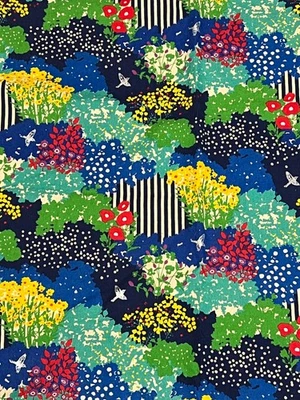 Tela Floral Kokka Echino "Jardín" 15 Aniversario Lino Algodón 94" x 42" Foto 1 de 4