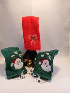 WEIHNACHTEN 100% BAUMWOLLE 3ER SET NAGELNEUE HANDTÜCHER KMART - Bild 1 von 13