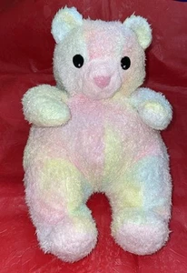 Ty Pillow Pals Baby Bearbaby Plush Tie Dye Pastel Rattle 1999 - Picture 1 of 13