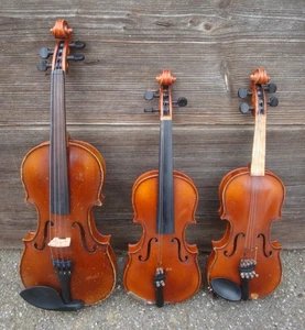 3 rare Geigen "E. KÖRNER KLINGENTHAL" ! - Picture 1 of 15