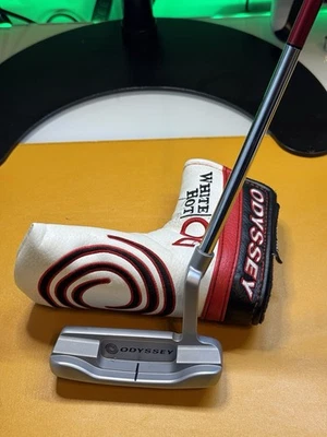 Odyssey WHITE HOT OG #1 CH PUTTER 34 LEFT HANDED & HEAD COVER & STROKE LAB SHAFT - Image 1 of 4