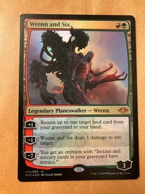 MTG Wrenn And Six English Version Foil 1 Sheet  1St Edition Modern Horizons Edh - Image 1 of 4