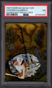 Harmon Killebrew Donruss Significant Signatures 1997 automático/calificado 2000 PSA 7 casi nuevo - Imagen 1 de 4