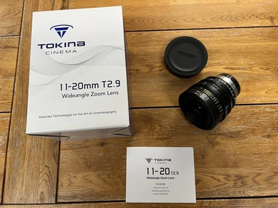Tokina Cinema 11-20mm T2.9 EF Mount Lens , used once - Image 1 of 4