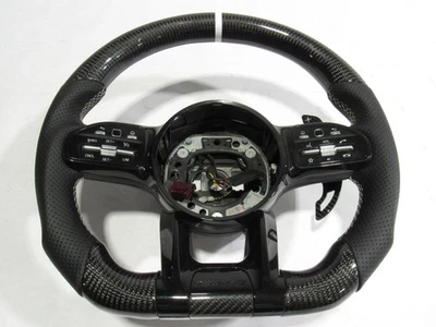 18-20 Mercedes E63 S W213 2018 AMG Steering Wheel Shifter Pedal Carbon Fiber #9 - Image 1 of 4