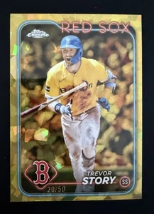 Trevor Story - 2024 Topps Cromo Zafiro #601 Dorado/50 | Coincidencia de colores - Medias Rojas - Imagen 1 de 2