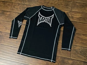 Tapout Mens Rash Guard MMA Jiu Jitsu Long Sleeve Stretch Shirt NWT Size M - Picture 1 of 14