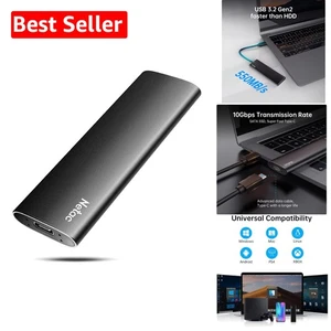 Durable 1TB Portable SSD - USB 3.2, Low Noise, Ideal for Professionals on the Go - Picture 1 of 9