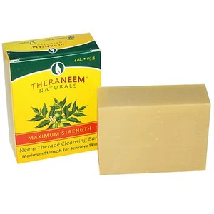 Neem Therapy Cleansing Bar - 113g by TheraNeem Organix - Soap for Sensitive Skin - Picture 1 of 1