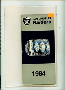 1984 Los Angeles Raiders Media Guide - Bild 1 von 1
