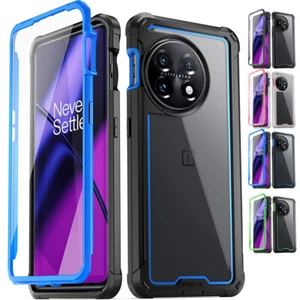 For OnePlus 11 Case Clear TPU Bumper Shockproof Cover with Screen Protector - Picture 1 of 10