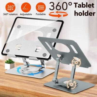 Tablet Notebook Handy Alu Halter Ständer Halterung höhenverstellbar 360° Halter - Bild 1 von 4