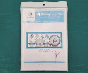 Joy Sunday Cross Stitch Kit 11CT Stamped, 7456 Porcelain 5, 62cm x 27cm - Picture 1 of 6