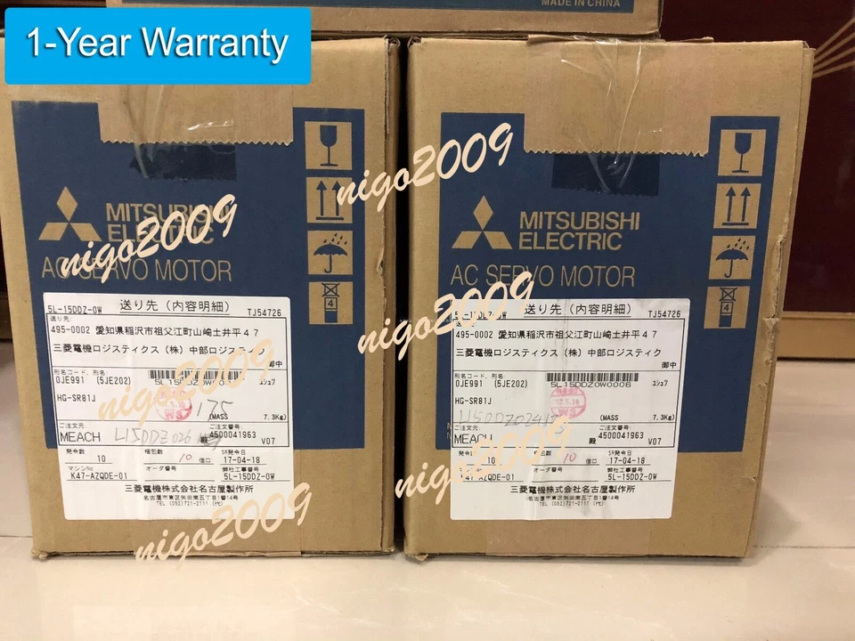 NEW MITSUBISHI HG-SR81J AC SERVO MOTOR HGSR81J EXPEDITED SHIPPING - Image 1 of 1