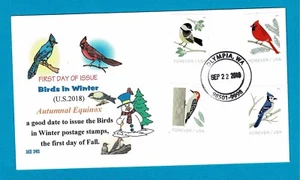 5317-5320 Birds in Winter combo full set on UO FDC - Picture 1 of 1
