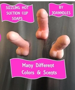 Penis soap suction cup random scent or send message of scent choice by joanndles - Picture 1 of 15