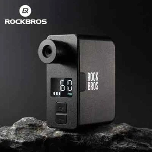 Nuevo ROCKBROS Mini Bomba de Aire Eléctrica Inflador de Neumáticos Portátil 120PSI AV/FV Tipo-C - Imagen 1 de 11