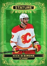 2022-23 STATURE HOCKEY GREEN ROOKIE PARALLEL #62/66 Calgary Flames Nick DeSimone