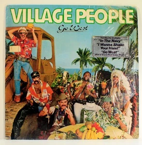 Village People Go West LP 1979 [Casablanca NBLP-7144] Poster Open Shrink - Imagen 1 de 8
