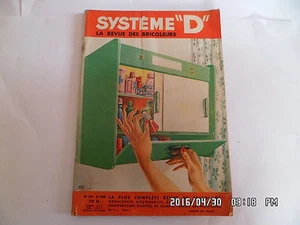 SYSTEME D N°149 MAI 1958 PLACARD DE TOILETTE PLACARD DE CUISINE REMORQUE J72 - Imagen 1 de 1