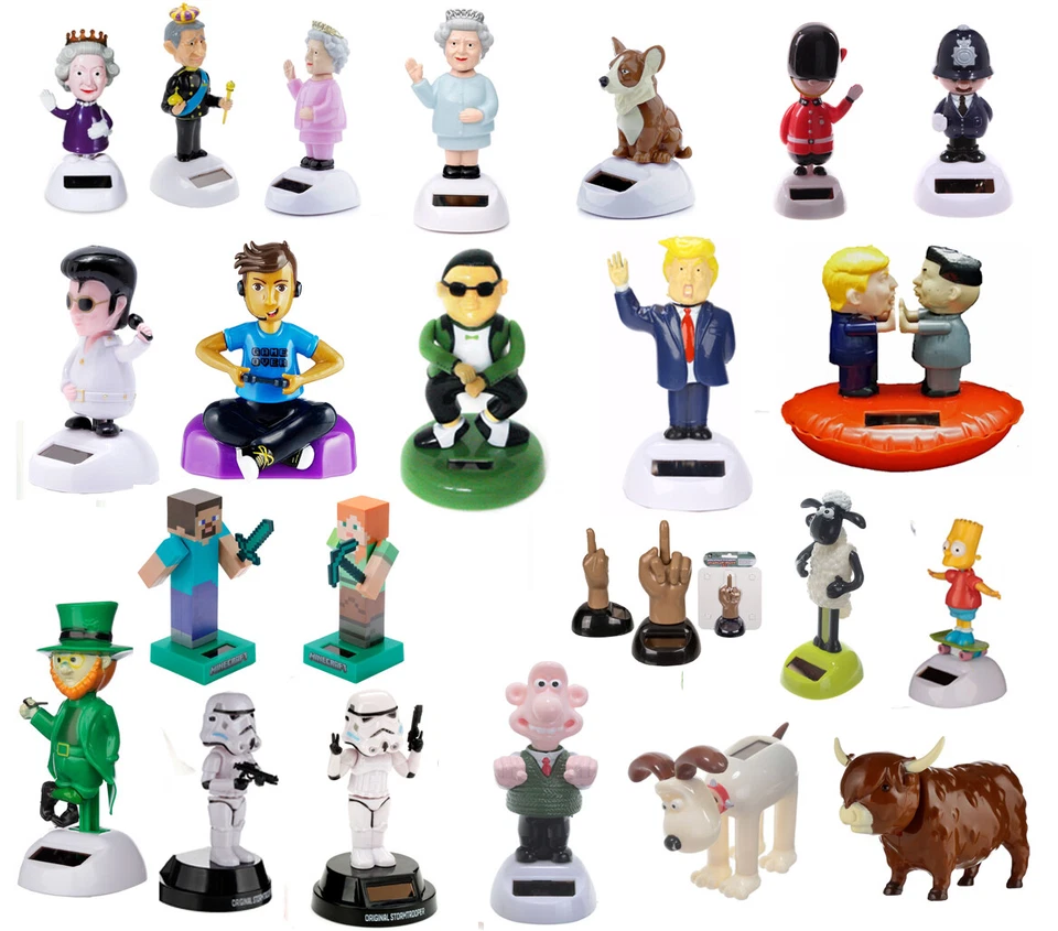 Solar Wackelfiguren Very British, Solar Pal, Solarfiguren, bewegliche Figuren - Bild 1 von 4