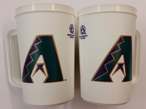 MLB Arizona Diamondbacks 22oz Plastic Mugs, NEW (Set of 2 Mugs) Cover