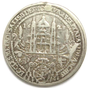 [R3853] 1/2 Taler 1628, Salzburg, Domweihe, Paris v. Lodron (1619-1653) - Imagen 1 de 3
