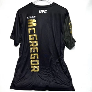 UFC 2015 Reebok Conor McGregor Fight Kit Shirt Mens XL Black Combat - Picture 1 of 17