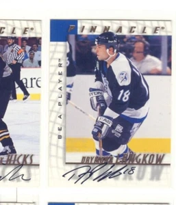 1997/98 Pinnacle Be A Player Daymond Langkow AUTO Regular version - Picture 1 of 2