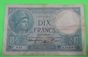 FRANCE, 10 FRANCS, P#84, 1939 - Picture 1 of 2