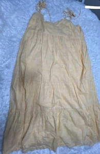The nines Hatch Women's Dress matenrnity Sleeveles Tiered Marigold Size XXL - Picture 1 of 7